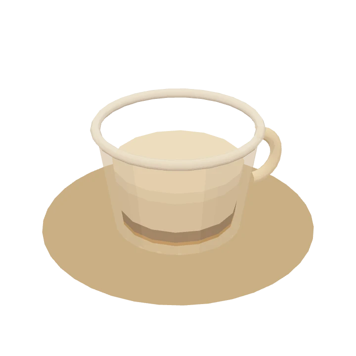 A caramel flat white, as it's served in Cuppology