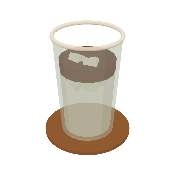 A espresso tonic, as it's served in Cuppology