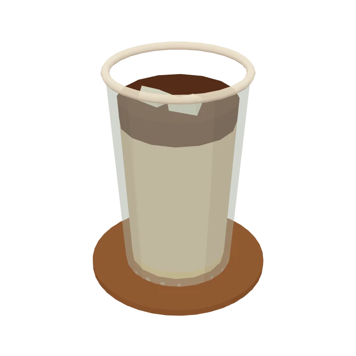A iced caramel macchiato, as it's served in Cuppology