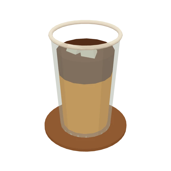 A orange americano, as it's served in Cuppology